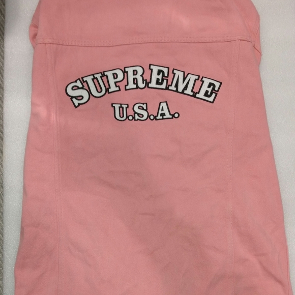 Supreme Grail SS16 Pink Denim Jacket - Picture 1 of 4